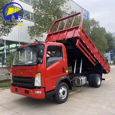 4x2 Sinotruk HOWO Mini Dump Truck de 6 ruedas con dimensiones de cubo de 20cbm