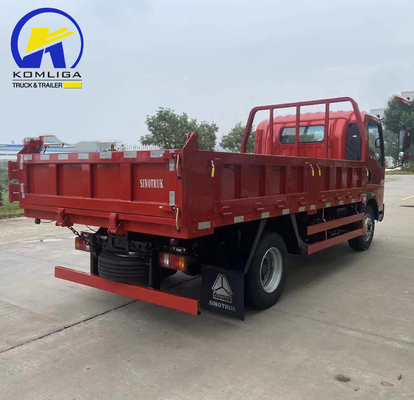 4x2 Sinotruk HOWO Mini Dump Truck de 6 ruedas con dimensiones de cubo de 20cbm