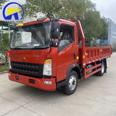 4x2 Sinotruk HOWO Mini Dump Truck de 6 ruedas con dimensiones de cubo de 20cbm