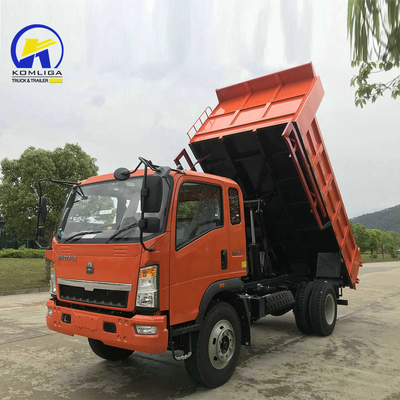 4x2 Sinotruk HOWO Mini Dump Truck de 6 ruedas con dimensiones de cubo de 20cbm