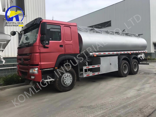 Manual 6X4 20cbm 25cbm 20000/25000 litros Sinotruck HOWO Shacman Camión con tanque de combustible diésel