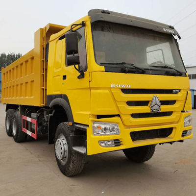 375 CV de segunda mano HOWO Sinotruk camión de descarga en buen estado 6X4 asientos ≤5 Euro 2