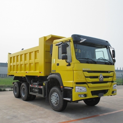 Sinotruk HOWO 8X4 371HP camión de segunda mano amarillo con transmisión manual