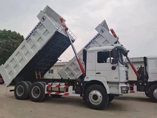 Shacman 6X4 10 ruedas 30t Tipper a África con cabina Hw76 y apoyo de piezas de repuesto