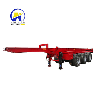 3 ejes chasis de transporte de contenedores 20FT 40FT esqueleto semirremolque para contenedores 1X20FT