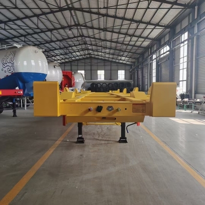 3 ejes chasis de transporte de contenedores 20FT 40FT esqueleto semirremolque para contenedores 1X20FT