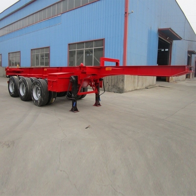 Trailers de carga ligera de 40 pies para contenedores de envío con base de ruedas de 7000-8000 mm