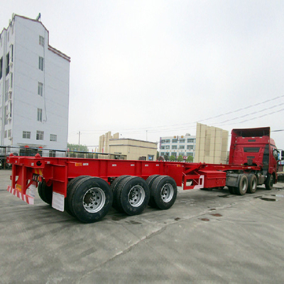 Trailers de carga ligera de 40 pies para contenedores de envío con base de ruedas de 7000-8000 mm