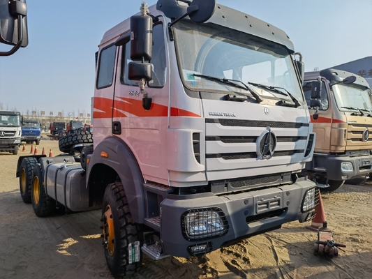 Cabeza de tractor Beiben 6X4 con 90 quinta rueda de dirección única y neumáticos certificados ECE