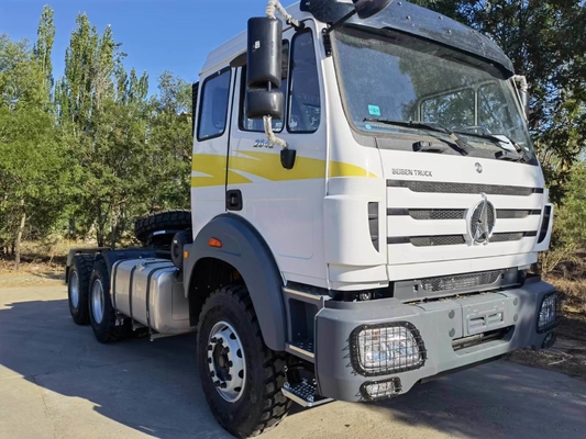 Beiben 430 HP 6X4 camión tractor Quinta rueda 90 Dirección única para el transporte de carga pesada