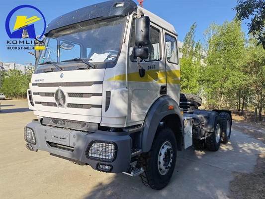 Beiben 6X4 10 ruedas usadas Prime Mover Tractor Head Truck con sistema de dirección Zf8098