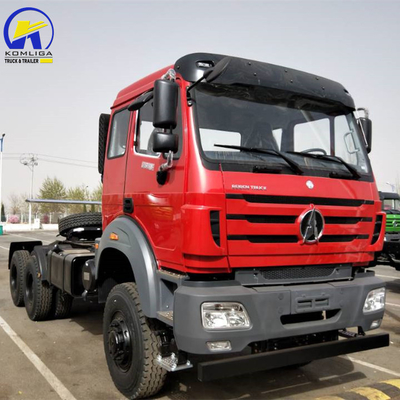 Beiben 6X4 10 ruedas usadas Prime Mover Tractor Head Truck con sistema de dirección Zf8098