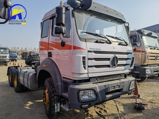 Camión tractor Beiben 10 ruedas cabeza de remolque con cabina larga Ng80b y un solo dormitorio