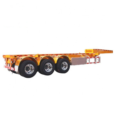 7 distancia entre ejes 3 eje 20FT 40FT Flat Container de envío Dolly con válvula Wabco