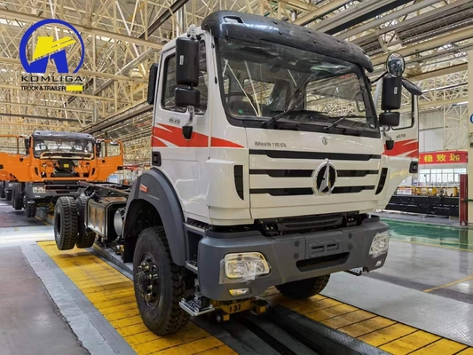 Cisterna de combustible de aleación de aluminio de 400L Beiben de servicio pesado 6X4 420HP Chasis de camión de carga