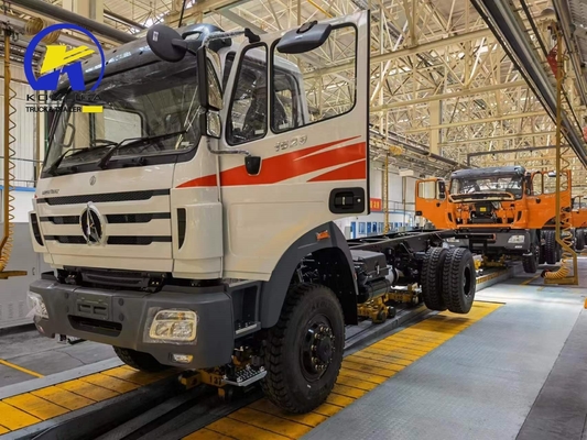 Cisterna de combustible de aleación de aluminio de 400L Beiben de servicio pesado 6X4 420HP Chasis de camión de carga