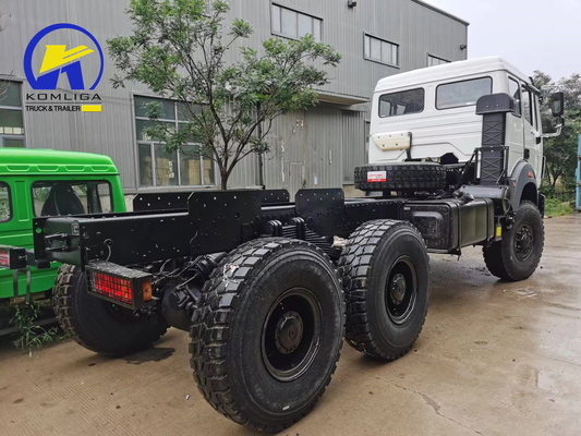 Cisterna de combustible de aleación de aluminio de 400L Beiben de servicio pesado 6X4 420HP Chasis de camión de carga