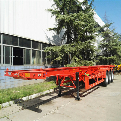 12 neumáticos esqueleto remolque de camión de transporte para el chasis del remolque de trabajo pesado en el mejor de los casos