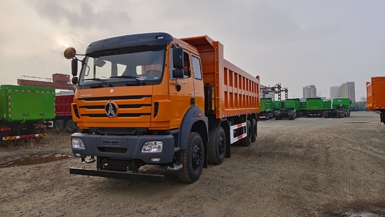 90 Camión de inclinación Beiben de quinta rueda de dirección única para África Wp12.420e32 Motor utilizado