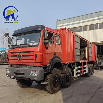 Camión Beiben Usado 6X4 8X4 8X8 10 ruedas 12 ruedas Cargo Triciclo Van de estilo Box Cargo Truck