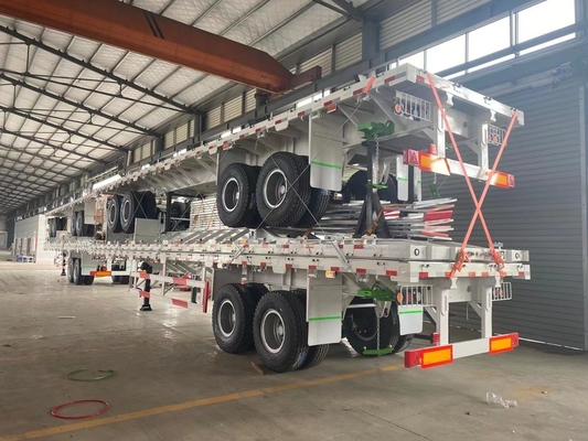 Triaxil 40 50 60 toneladas 600 mm Pared lateral Semirremolque no auto-dumping 12.00r20 neumáticos