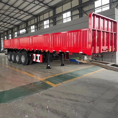 Pequeño remolque de carga útil de 40 toneladas con pared lateral de minicarga con eje de 13 t/16 t y bloqueo de contenedores