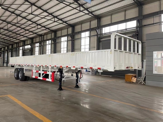 Semiremolque de pared lateral de contenedor de 3 ejes de 40 ft y con sistema de suspensión tipo brazo cruzado
