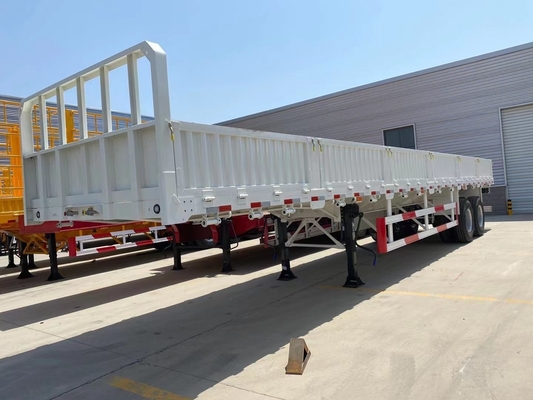 Semiremolque de pared lateral de contenedor de 3 ejes de 40 ft y con sistema de suspensión tipo brazo cruzado