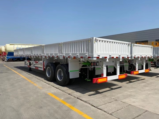 Semiremolque de pared lateral de contenedor de 3 ejes de 40 ft y con sistema de suspensión tipo brazo cruzado