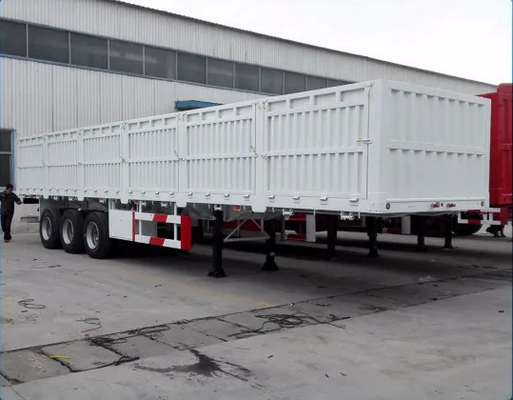 40FT 40 Ton 60 Ton 3 Eje de protección lateral del remolque de carga Las puertas de la bisagra para solicitud personalizada