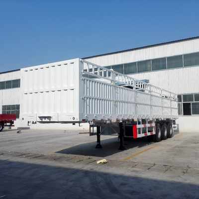 3 Ejes 40 FT Contenedor de protección lateral Semirremolque con sistema de suspensión tipo brazo cruzado