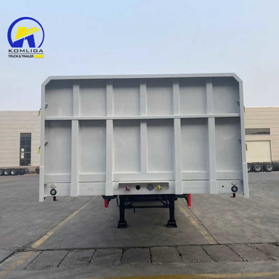 Jost 2.0 o 3.5 pulgadas King Pin Fuwa 13t de trabajo pesado Flatbed Cargo Trailer con 12 neumáticos