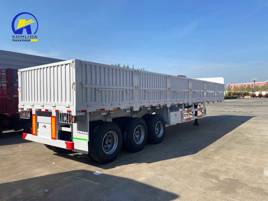 Aproximadamente 6.7 T 3 Ejes 40 toneladas 60 toneladas Pared lateral Semirremolque de carga para el transporte