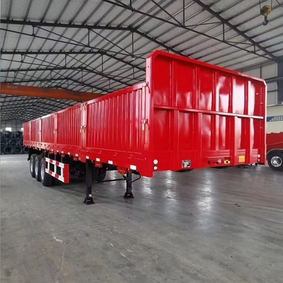 Remolque de carga de cerca de 3 ejes de 13 m de pared lateral remolque de camión para transporte