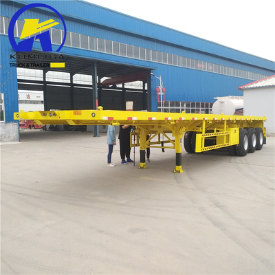 Contenedores con capacidad de carga de 50 T certificados ECE Semirremolques de cama plana para el transporte