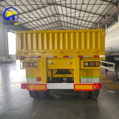 Semiremolque de pared lateral de 3 ejes de 60 toneladas para transporte de carga pesada