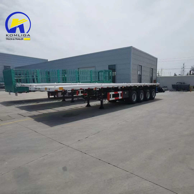 Jost Dos piernas de apoyo a la velocidad 4ejes Contenedor Semi camiones de cama plana remolques para la exportación