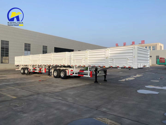 3 Ejes 40/50/60 toneladas Semi remolque de pared lateral usado para el transporte de carga pesada