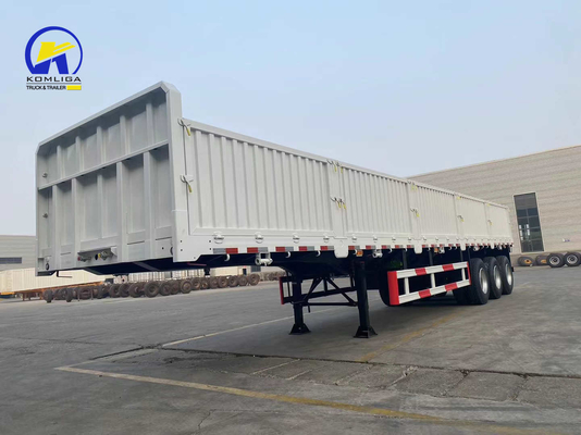 3 Ejes 40/50/60 toneladas Semi remolque de pared lateral usado para el transporte de carga pesada