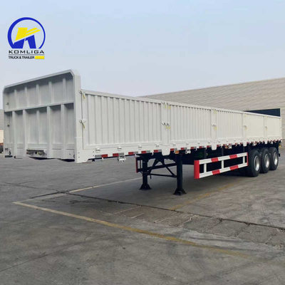 3 Ejes 40/50/60 toneladas Semi remolque de pared lateral usado para el transporte de carga pesada
