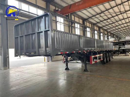Semirremolque para transporte de contenedores de 20 pies y 40 pies con pared lateral y neumáticos 315/80r22.5.12r22.5