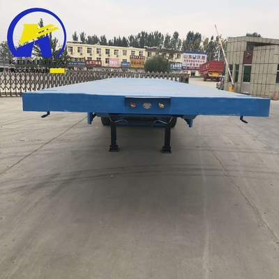 4 ejes 40FT 45FT 40 toneladas de contenedor de cama plana semirremolque con certificación ECE