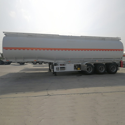 Remolque de un camión cisterna de combustible de 40 toneladas y 3 ejes de 40 cbm con suspensión de brazo cruzado y 2 mangueras de descarga