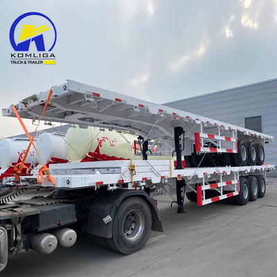 Mejor opción 3ejes 40FT Container Flatbed Trailer con eje BPW y banda de rodadura de 1820 mm