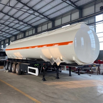 36000-42000 litros de tanque de combustible diésel remolque con una manivela y una llave de cabeza de eje
