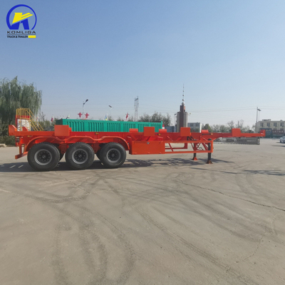 13000x2500x3900mm 40FT Semicontenedor esqueleto remolque con 3 ejes 40T capacidad de carga