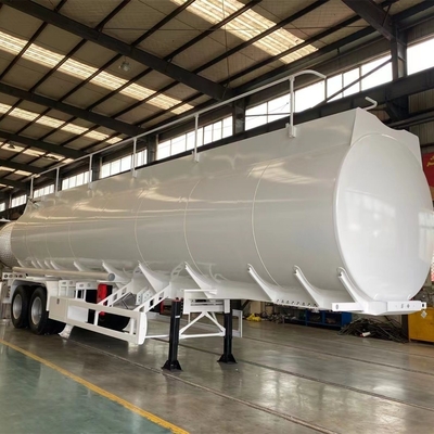 Transporte de 3 ejes Cisterna de combustible de aceite de aluminio remolques de acero inoxidable con cubierta de alcantarillado