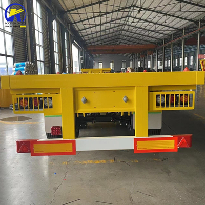 Válvula Wabco Tri-Axle 40FT 20FT Contenedor de piso plano de 60 toneladas Camión Remolque de vehículo de piso plano