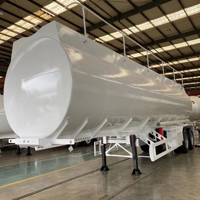 45000 litros Capacidad de tanque de combustible de cama plana Base de ruedas del remolque 7000-8000mm para Sal