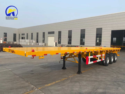 Semi-remolque de válvula Wabco 40 toneladas 60 toneladas Capacidad para 3 ejes Transporte de contenedores